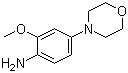 structure of CAS# 209960-91-8, 2-甲氧基-4-(吗啉-4-基)苯胺