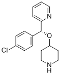 (R)-2-((4-Chlorophenyl)(piperidin-4-yloxy)methyl)pyridine molecular structure (CAS 210095-55-9)