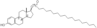 CAS # 210241-63-7, (17beta)-Estra-1,3,5(10)-triene-3,17-diol 17-(octadecanoate-1-<sup>14</sup>C)