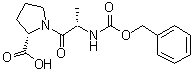 structure of CAS# 21027-01-0, N-苄氧羰基-L-丙氨酰-L-脯氨酸