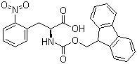 structure of CAS# 210282-30-7, N-[(9H-芴-9-基甲氧基)羰基]-2-硝基-L-苯丙氨酸
