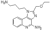CAS # 210304-20-4, 1-(4-Aminobutyl)-2-(ethoxymethyl)-1H-imidazo[4,5-c]quinolin-4-amine