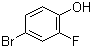 structure of CAS# 2105-94-4, 4-Bromo-2-fluorophenol