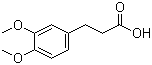 CAS # 2107-70-2, 3,4-Dimethoxyhydrocinnamic acid, 3-(3,4-Dimethoxyphenyl)propionic acid