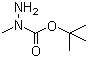 CAS # 21075-83-2, tert-Butyl 2-methylcarbazate, 1,1-Dimethylethyl 1-methylhydrazinecarboxylate, 1-Carbo-tert-butoxy-1-methylhydrazine, N-(tert-Butoxycarbonyl)-N-methylhydrazine, N-Boc-N-methylhydrazine, N-Methylhydrazinecarboxylic acid tert-butyl ester, tert-Butyl 1-methylhydrazinecarboxylate