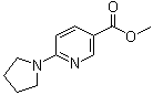 structure of CAS# 210963-94-3, 6-(1-Pyrrolidinyl)-3-pyridinecarboxylic acid methyl ester