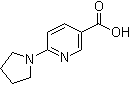 structure of CAS# 210963-95-4, 6-(Pyrrolidin-1-yl)nicotinic acid