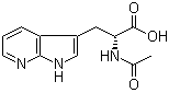 structure of CAS# 211180-00-6, (alphaR)-alpha-(乙酰氨基)-1H-吡咯并[2,3-b]吡啶-3-丙酸