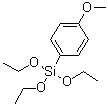 structure of CAS# 21130-91-6, 4-(三乙氧基硅烷基)苯甲醚