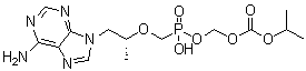 CAS 登录号：211364-69-1, 泰诺福韦单异丙氧羰基氧甲基酯