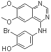structure of CAS# 211555-04-3, 4-(3'-溴-4'-羟基苯基)氨基-6,7-二甲氧基喹唑啉