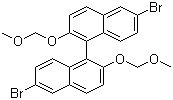 CAS 登录号：211560-97-3, (R)-(+)-6,6'-二溴-2,2'-双(甲氧基甲氧基)-1,1'-联萘