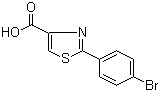 CAS 登录号：21160-50-9, 2-(4-溴苯基)-1,3-噻唑-4-甲酸