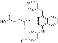 CAS 登录号：212142-18-2, 琥珀酸瓦他拉尼, N-(4-氯苯基)-4-(4-吡啶甲基)-1-酞嗪胺琥珀酸盐