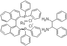 CAS # 212210-87-2, Dichloro[(R)-(+)-2,2'-bis(diphenylphosphino)1,1'-binaphthyl][(1S,2S)-(-)-1,2-diphenylethylenediamine]ruthenium(II)