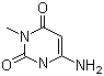 structure of CAS# 21236-97-5, 6-氨基-3-甲基尿嘧啶