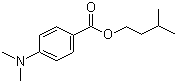 CAS # 21245-01-2, Padimate, 4-Dimethylaminobenzoic acid isoamyl ester, 3-Methylbutyl 4-dimethylaminobenzoate, Isoamyl 4-(dimethylamino)benzoate