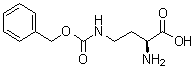N4-(苄氧羰基)-L-2,4-二氨基丁酸分子结构 (CAS 2130-77-0)
