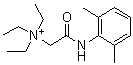 structure of CAS# 21306-56-9, 2-[(2,6-二甲基苯基)氨基]-N,N,N-三乙基-2-氧代乙铵