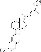 structure of CAS# 21343-40-8, 25-Hydroxyvitamin D2