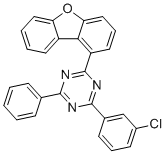 structure of CAS# 2137919-55-0, 2-(3-氯苯基)-4-(二苯并[b,d]呋喃-1-基)-6-苯基-1,3,5-三嗪