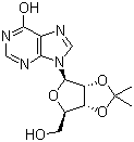 structure of CAS# 2140-11-6, 2',3'-O-异丙叉肌苷