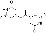 structure of CAS# 21416-88-6, meso-2,3-Bis(3,5-dioxopiperazine-1-yl)butane