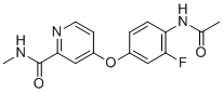structure of CAS# 2141961-84-2, 4-(4-乙酰氨基-3-氟苯氧基)-N-甲基吡啶甲酰胺