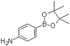 CAS # 214360-73-3, 4-Aminophenylboronic acid pinacol ester, 4-(4,4,5,5-Tetramethyl-1,3,2-dioxaborolan-2-yl)aniline