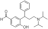 structure of CAS# 214601-15-7, 3-[3-[双(1-甲基乙基)氨基]-1-苯基丙基]-4-羟基苯甲醛