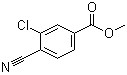 structure of CAS# 214759-66-7, 3-Chloro-4-cyanobenzoic acid methyl ester