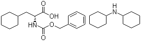 structure of CAS# 214852-64-9, (alphaR)-alpha-[[苄氧羰基]氨基]环己烷丙酸(二环己基铵)盐