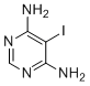 structure of CAS# 214907-09-2, 5-碘嘧啶-4,6-二胺