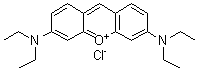 CAS # 2150-48-3, Pyronin B, C.I. 45010, 3,6-Bis(diethylamino)xanthylium chloride, Pyronine B(By)