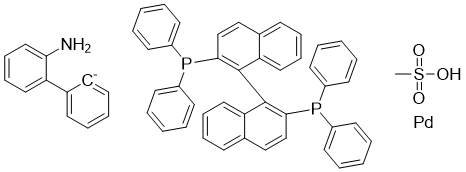 structure of CAS# 2151915-22-7, rac-BINAP-钯-G3