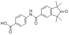structure of CAS# 215307-86-1, 4-[(1,1,3,3-四甲基-2-氧代茚e-5-羰基)氨基]苯甲酸