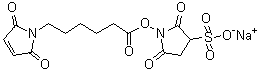 CAS 登录号：215312-86-0, 1-[[6-(2,5-二氢-2,5-二氧代-1H-吡咯-1-基)-1-氧代己基]氧基]-2,5-二氧代-3-吡咯烷磺酸钠盐