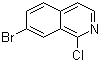 structure of CAS# 215453-51-3, 7-溴-1-氯异喹啉