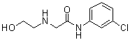 structure of CAS# 215649-70-0, N-(3-氯苯基)-2-[(2-羟基乙基)氨基]乙酰胺