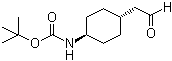 structure of CAS# 215790-29-7, 反式-2-[4-[(叔丁基氧羰基)氨基]环己基]乙醛