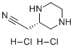 CAS # 2158301-19-8, (S)-2-(Piperazin-2-yl)acetonitrile dihydrochloride, 2-[(2S)-Piperazin-2-yl]acetonitrile,dihydrochloride