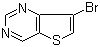 structure of CAS# 21586-25-4, 7-溴噻吩并[3,2-d]嘧啶