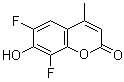 CAS 登录号：215868-23-8, 6,8-二氟-7-羟基-4-甲基-2H-1-苯并吡喃-2-酮