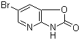 structure of CAS# 21594-52-5, 6-溴-3H-恶唑并[4,5-b]吡啶-2-酮