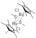 CAS # 216064-20-9, Dichlorobis[mu-(methanethiolato)]bis[(1,2,3,4,5-eta)-1,2,3,4,5-pentamethyl-2,4-cyclopentadien-1-yl]diruthenium