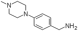 structure of CAS# 216144-45-5, 4-(4-甲基-1-哌嗪)苄胺