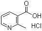 CAS 登录号：21636-09-9, 2-甲基烟酸盐酸盐
