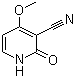 structure of CAS# 21642-98-8, 4-甲氧基-2-氧代-1,2-二氢-3-氰基吡啶