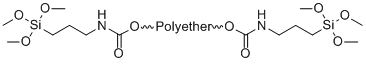 CAS # 216597-12-5, Trimethoxysilane Terminated Polyether, alpha-[[[3-(trimethoxysilyl)propyl]amino]carbonyl]-omega-[[[[3-(trimethoxysilyl)propyl]amino]carbonyl]oxy]-Poly[oxy(methyl-1,2-ethanediyl)]