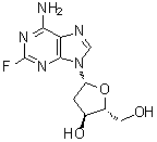structure of CAS# 21679-12-9, 2-Fluoro-2'-deoxyadenosine